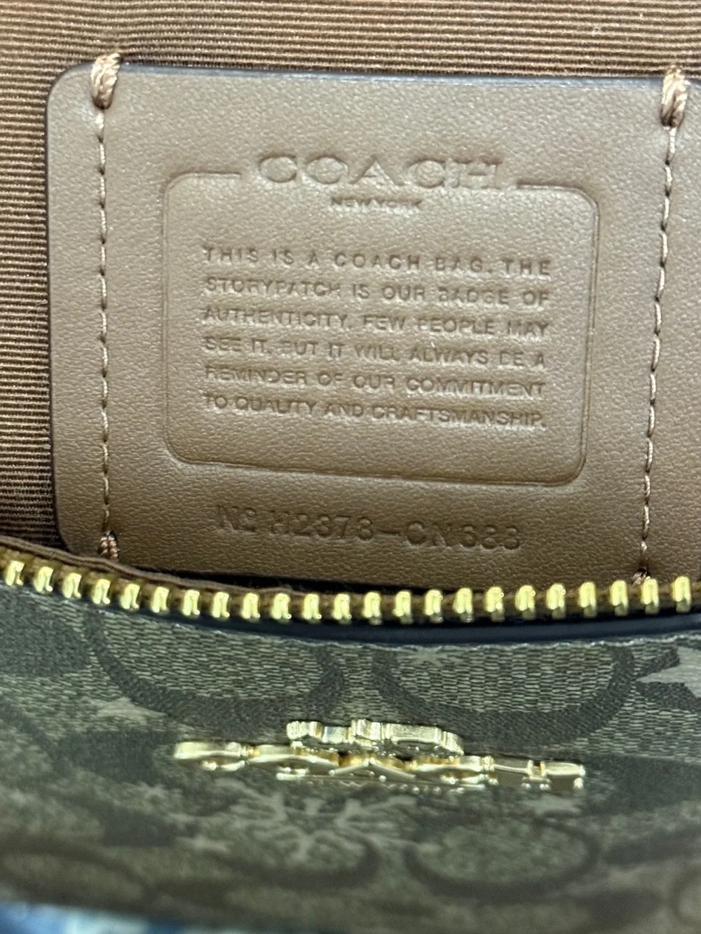 COACH Signature Clara Snowflake Shoulder Bag